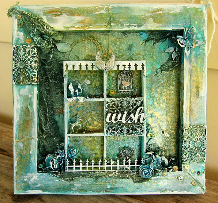 Wish Reverse Canvas by Michelle Grant